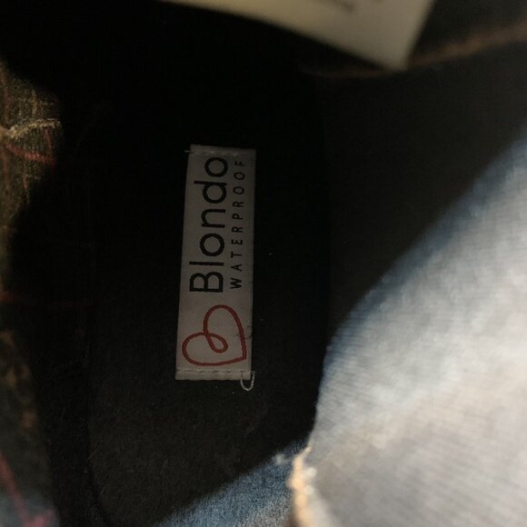 Blondo Shoes Blondo Cayla Boots waterproof black leather size 8.5M chunky D21 - Picture 8 of 10